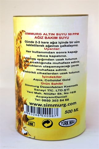 Altın Suyu 500 ml (50 ppm)	